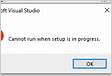 Visual Studio 2012,Erro Outra instalação já está em execuçã